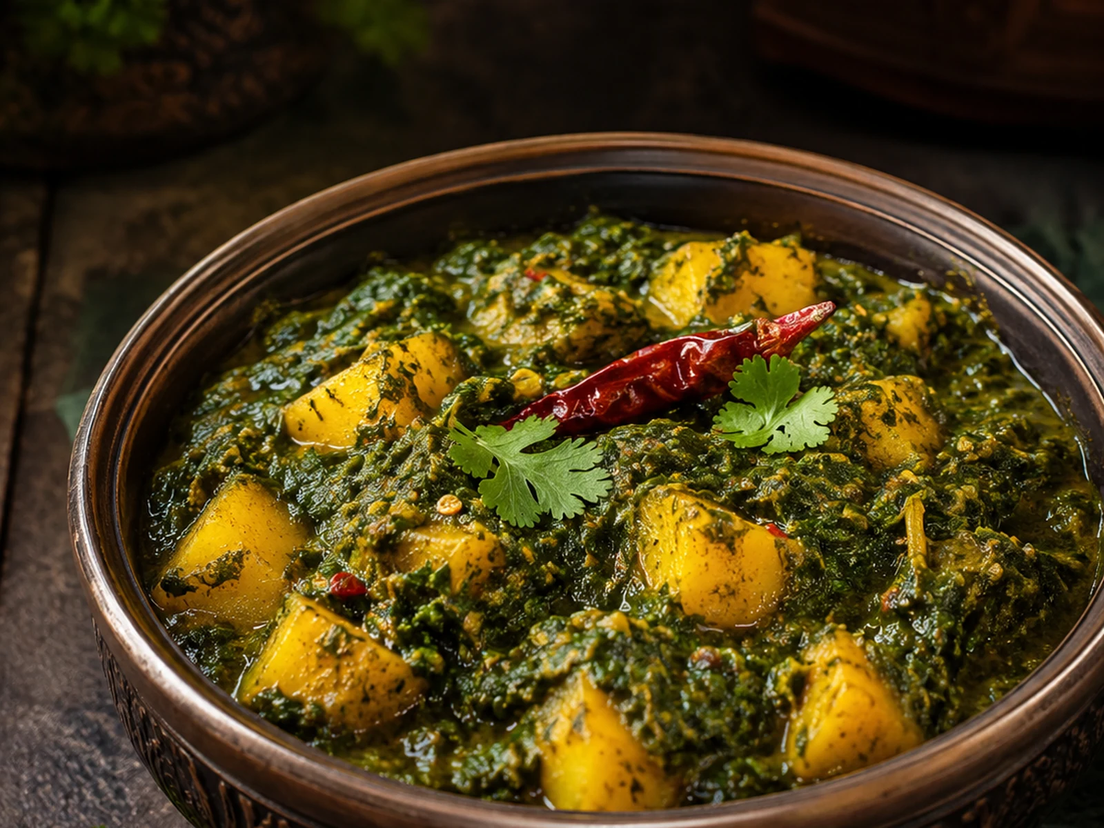 Aloo Palak at Nawab 7