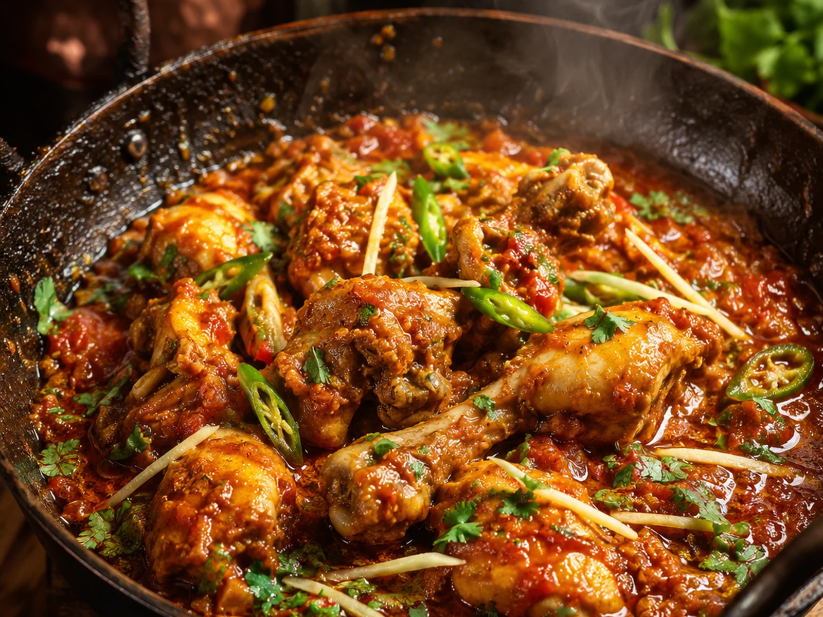 Chicken Shanwari Karahi at Nawab 7