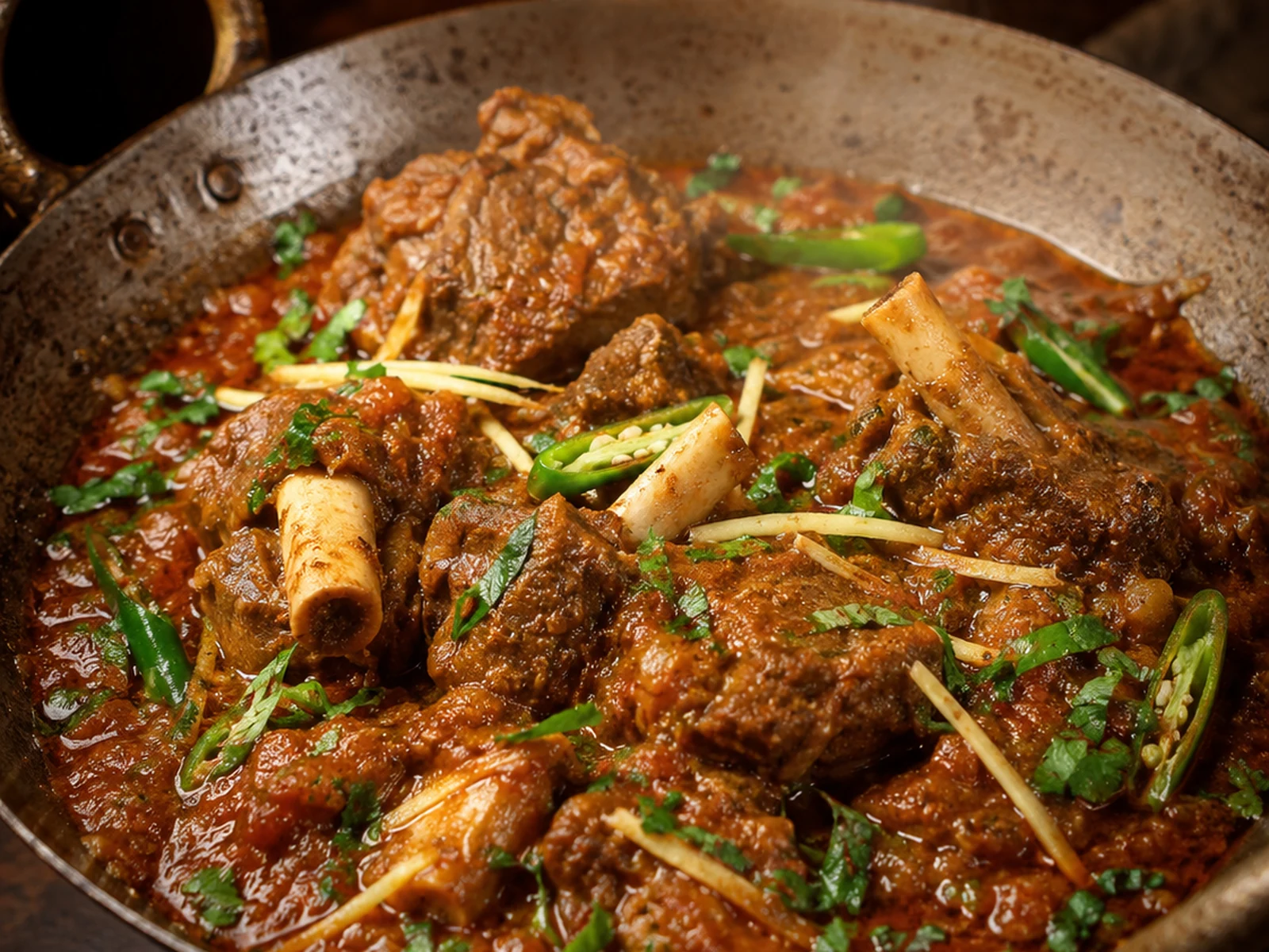 Mutton Shanwari Karahi at Nawab 7