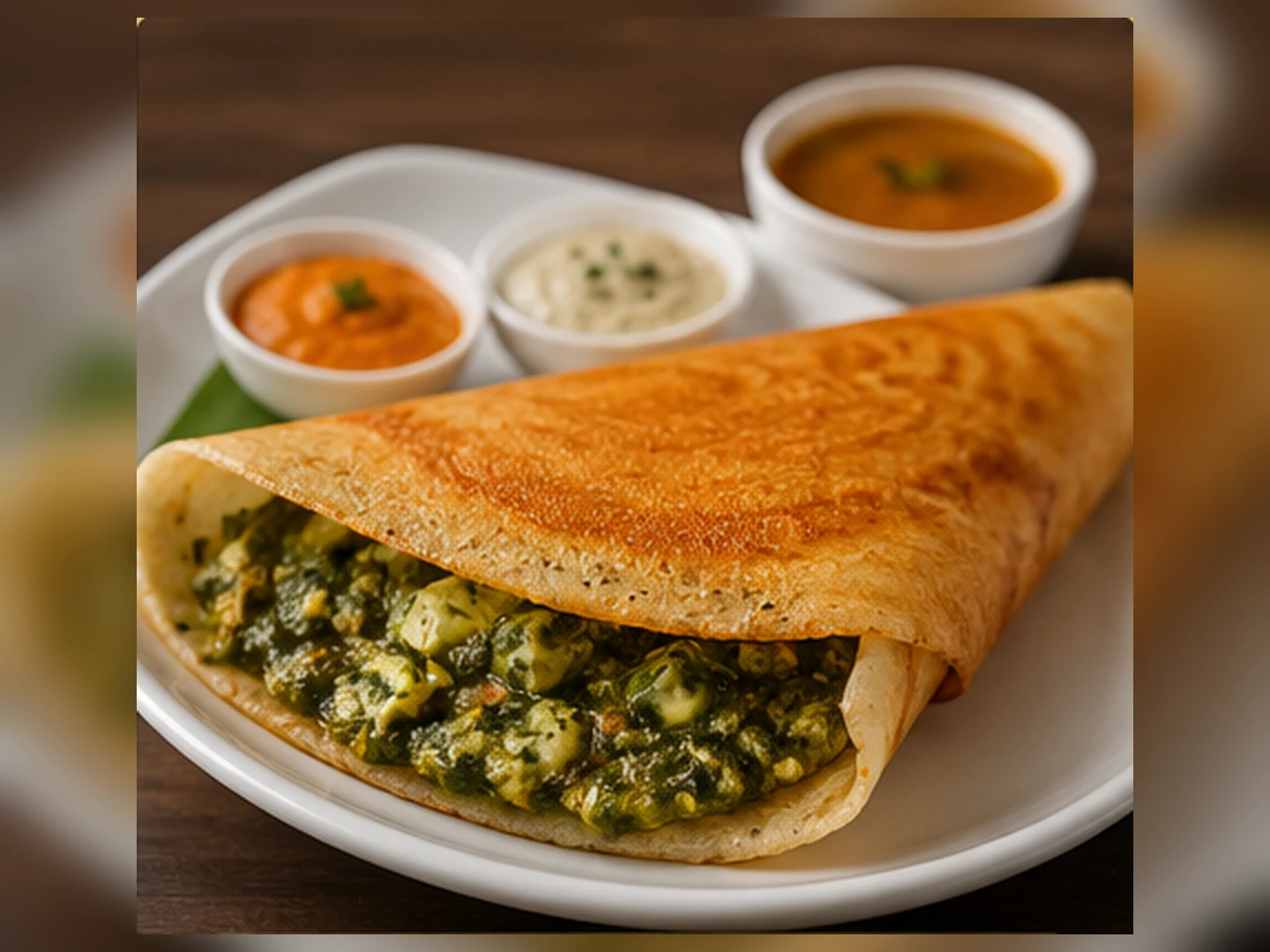Palak Paneer Dosa at Nawab 7