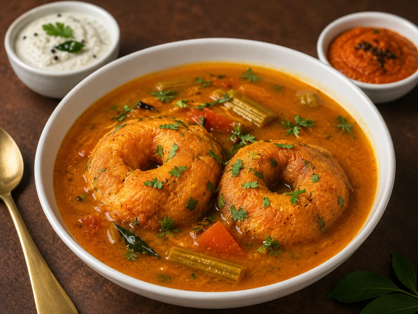 Sambar Vada at Nawab 7
